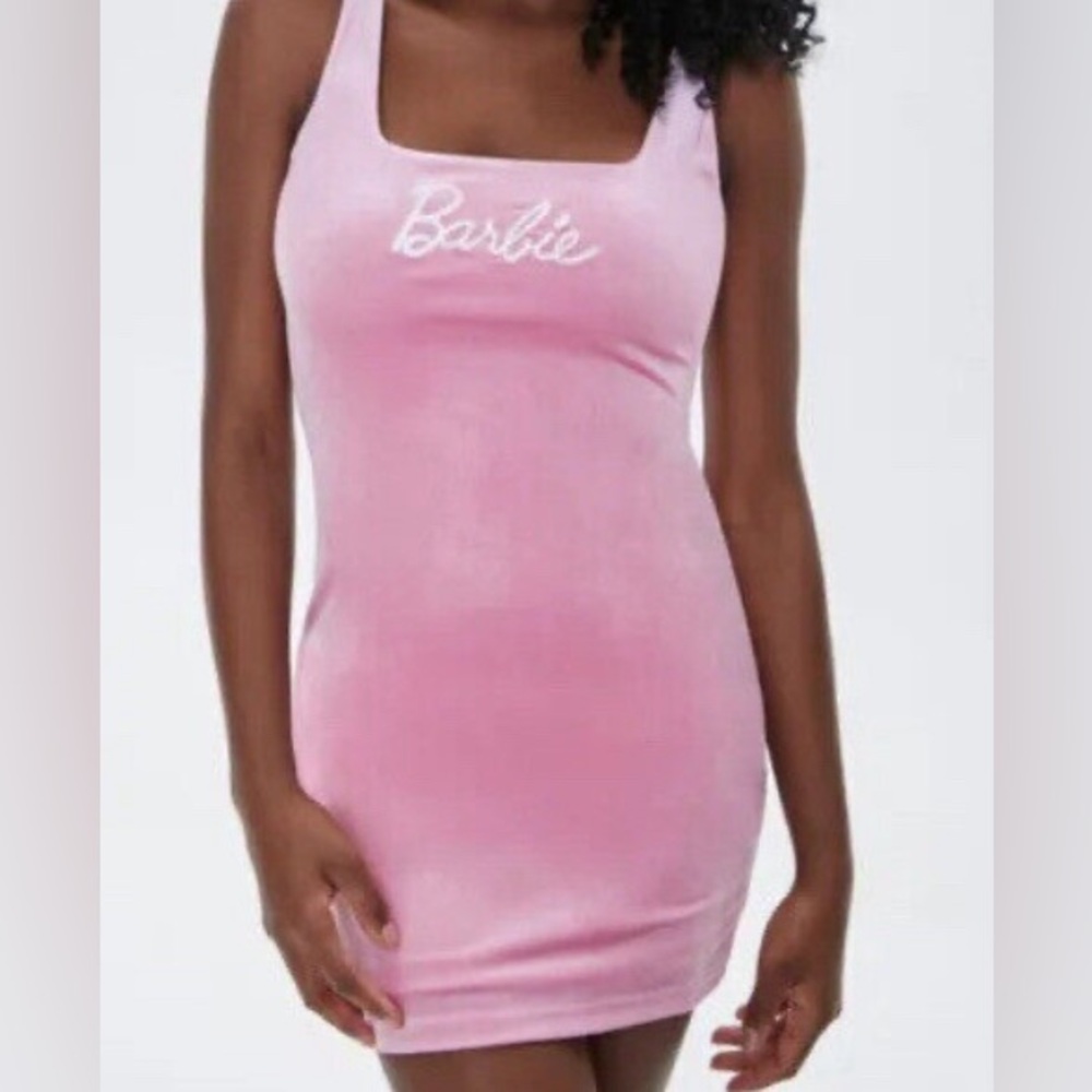 Barbie Forever 21 Pink Velvet Dress sz 1X plus size NWT